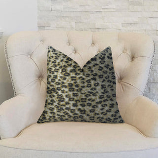 Plutus Cheetah Handmade Throw Pillow, (12" x 25")