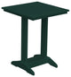 Poly Lumber Balcony Side Table, Turf Green, Square
