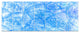 Blue Fractal Dramatic Clouds, Abstract Canvas Art Print, 83"x32", 7 Panels