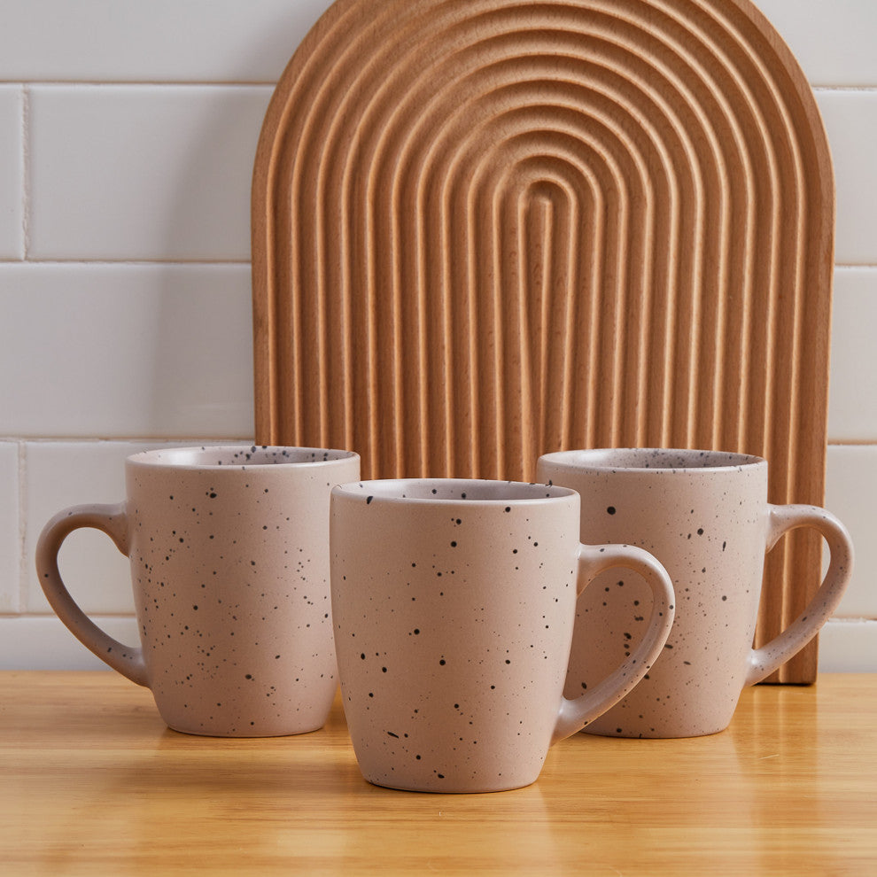 Stone Lain Jade Stoneware 32 Piece Dinnerware Set, Taupe
