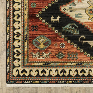 Lilihan 051K6 Charcoal/Multi 2'6" x 12' Rug