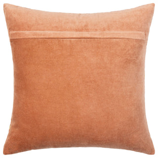 Surya Velvet Sparkle Mauve Pillow Shell With Down Insert 18"H X 18"W