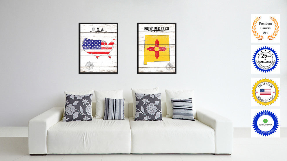 New Mexico State Flag Canvas, 28"x37"