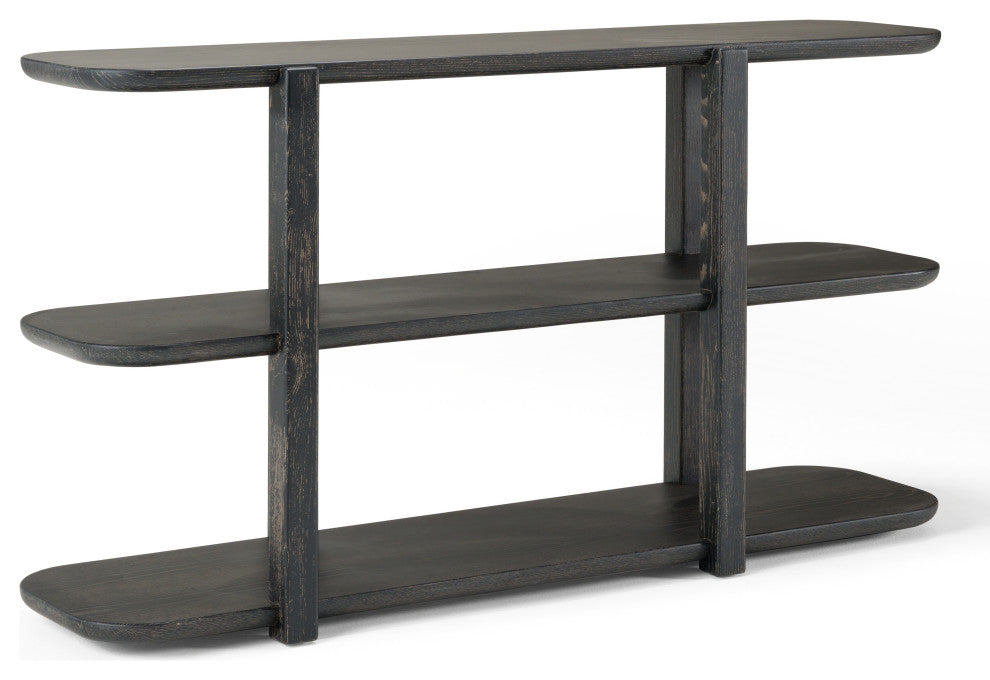 Modrest Noah Modern Dark Brown Bookshelf