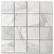Calacatta Gold Marble 3x3 Square Mosaic Tile Polished, 1 sheet