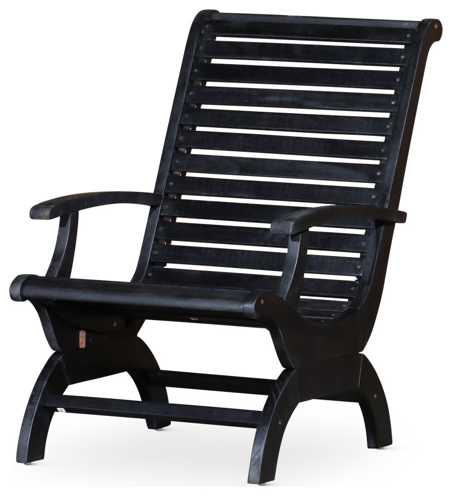 DTY Outdoor Living Aspen Eucalyptus Plantation Chair, Espresso