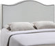 Curl Queen Nailhead Upholstered Headboard