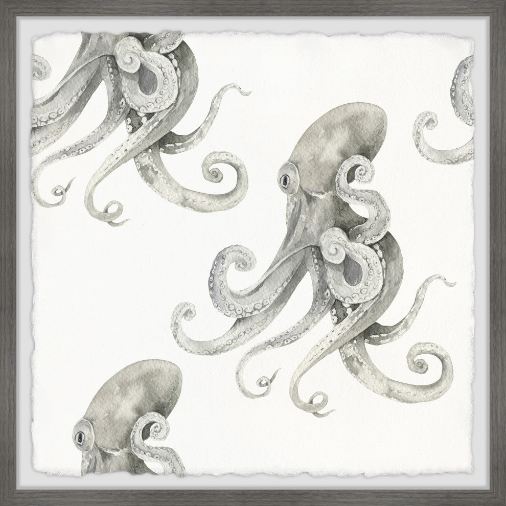"Octopus Dreams" Framed Painting Print, 12x12