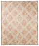 Orange Ikat 50 x 60 Coral Fleece Blanket