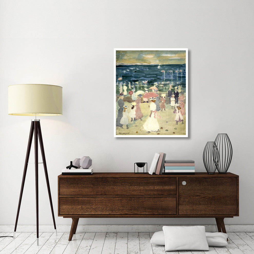 "Sunday on the Beach, ca. 1896-1898" Paper Art, 35"x42"