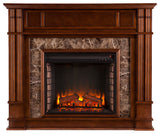 Aragon Faux Stone Electric Media Fireplace