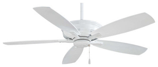 MinkaAire White Kafe 52" 5-Blade Indoor Ceiling Fan