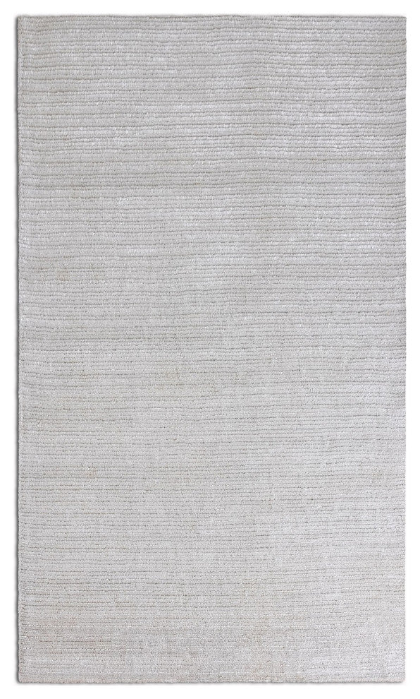 2" x 8" White Modern Shimmery Runner Rug