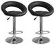 AmeriHome Classic Relaxed Bar Stool - 2 Pc Black