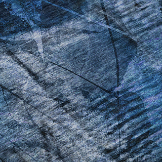 Premium Machine Washable Mayfield AMF560 Navy 10' x 14' Rug