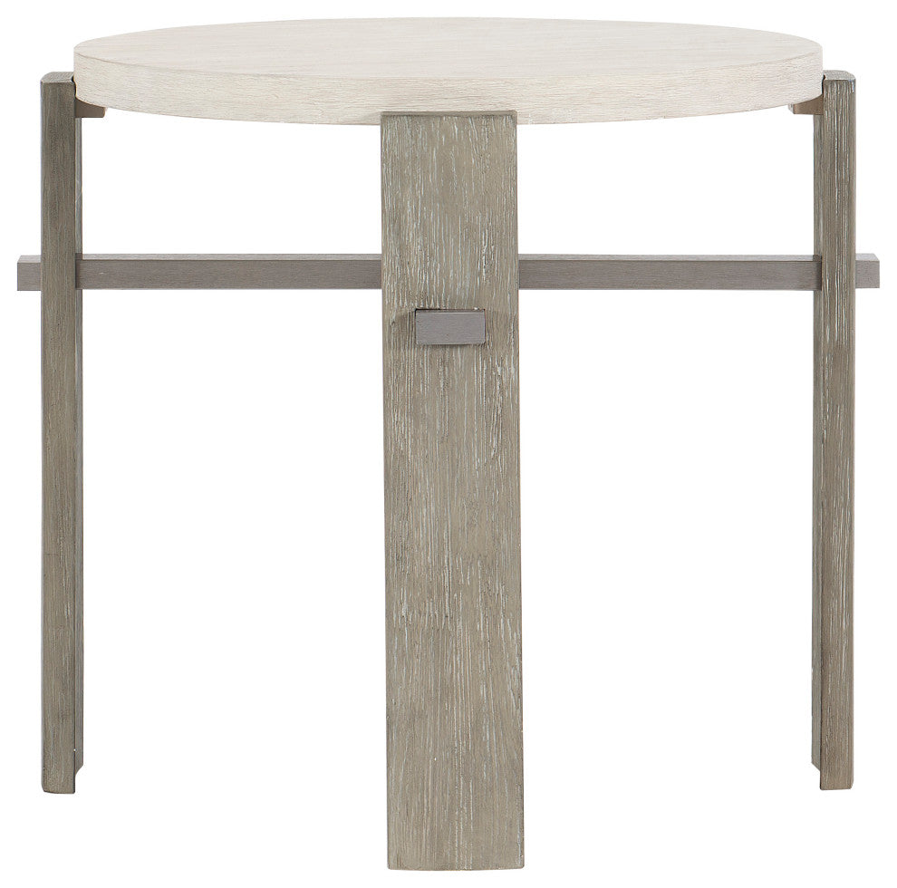 Bernhardt Foundations Round Side Table With Four Legs