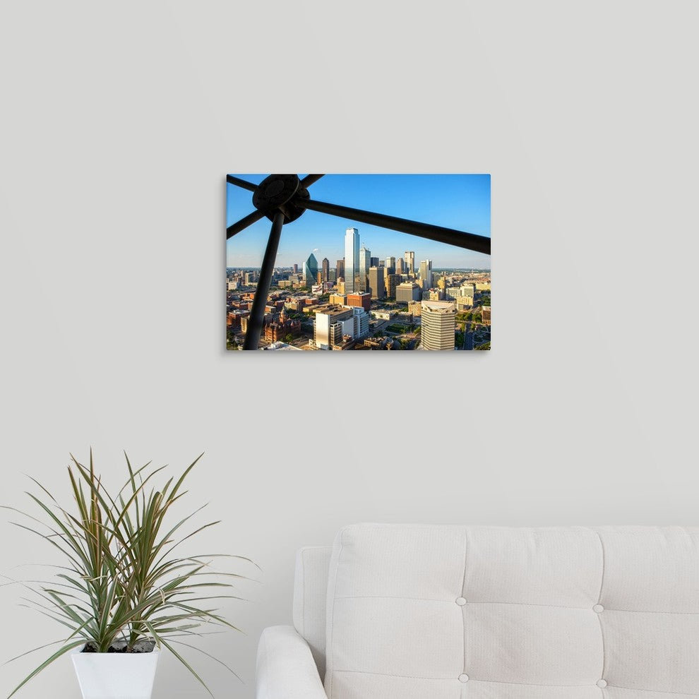 "Dallas Cityscape" Wrapped Canvas Art Print, 18"x12"x1.5"