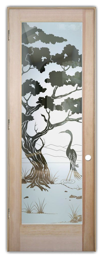 Interior Prehung Door or Interior Slab Door - Bonsai Egret - Douglas Fir...