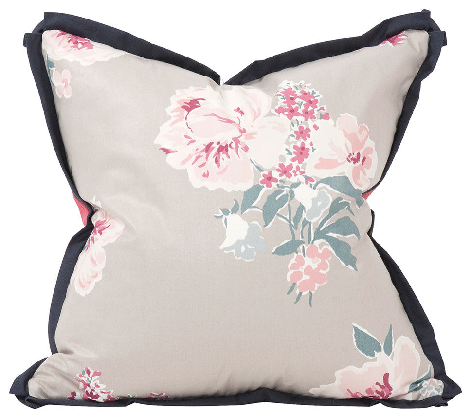 Howard Elliott Madcap Cottage Isleboro Eve Indigo 20" x 20" Pillow, Down Insert