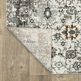 Galion Distressed Stains Ivory/Multi Indoor Area Rug, 7'10"x10'10"