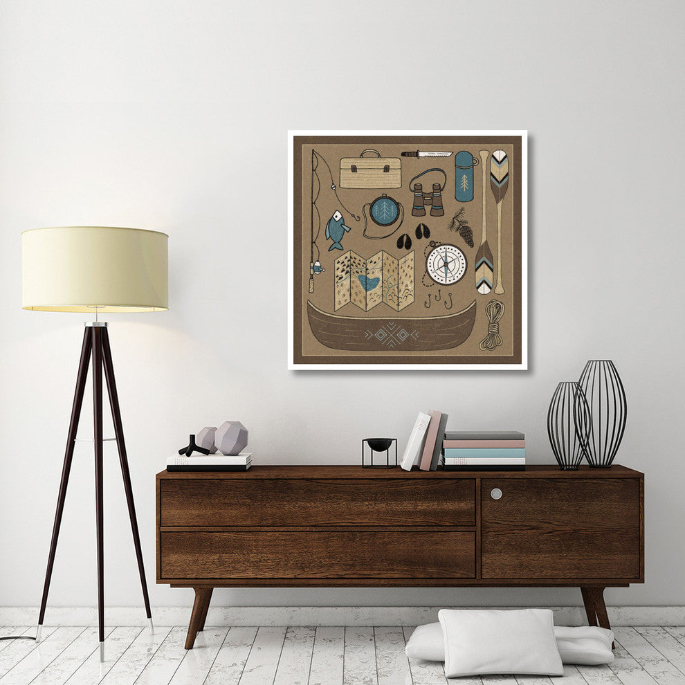 "The Great Outdoors VI" Digital Paper Print by Laura Marshall, 42"x42"