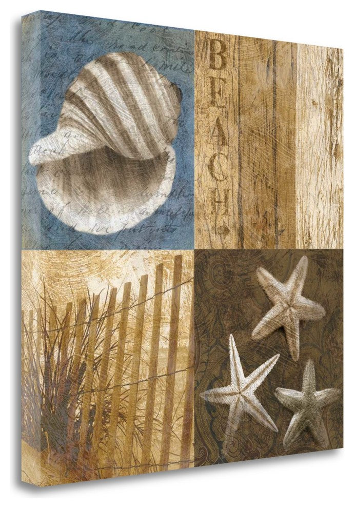 "Seaside Memories II" By Keith Mallett, Giclee Print on Gallery Wrap Canvas