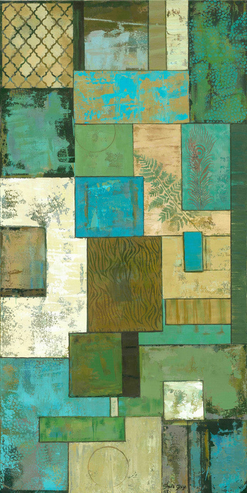 "Fossil Infusion II" Painting Print on Wrapped Canvas by Julie Joy