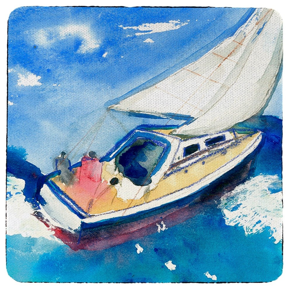 Betsy's Sailboat Coaster - 3 Sets of 4 (12 Total)