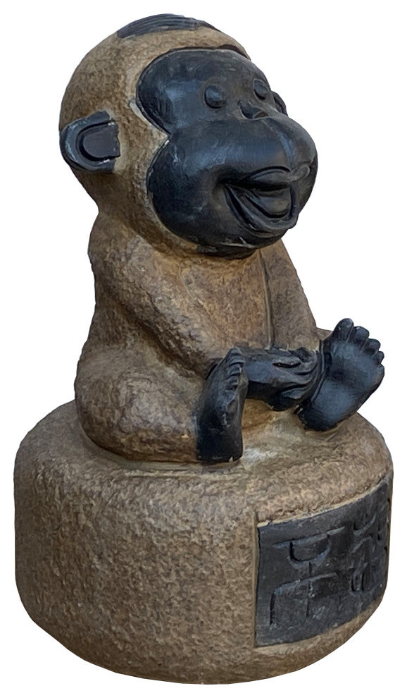 Black Gray Brown Two Colors Stone Monkey Ape Figure Hcs7127