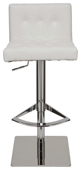 Preston Adjustable Bar Stool, White