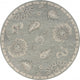 5" Round Light Gray Floral Area Rug