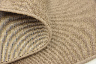 Unique Loom Light Brown Solid Williamsburg 5' 0 x 5' 0 Round Rug