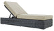 Summon Outdoor Patio Sunbrella, Chaise Lounge, Canvas Antique Beige