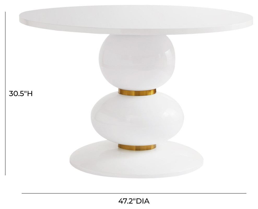 TOV Furniture Arianna 48" Round Dinette Table