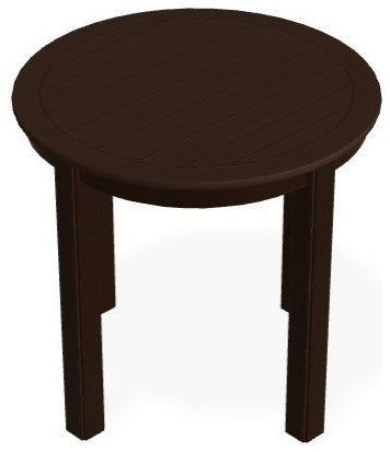 21" Round Marine Grade Outdoor End Table, Kona