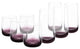 Black Swan Crystal Double Old Fashioned and Highball Glasses, Set of 8
