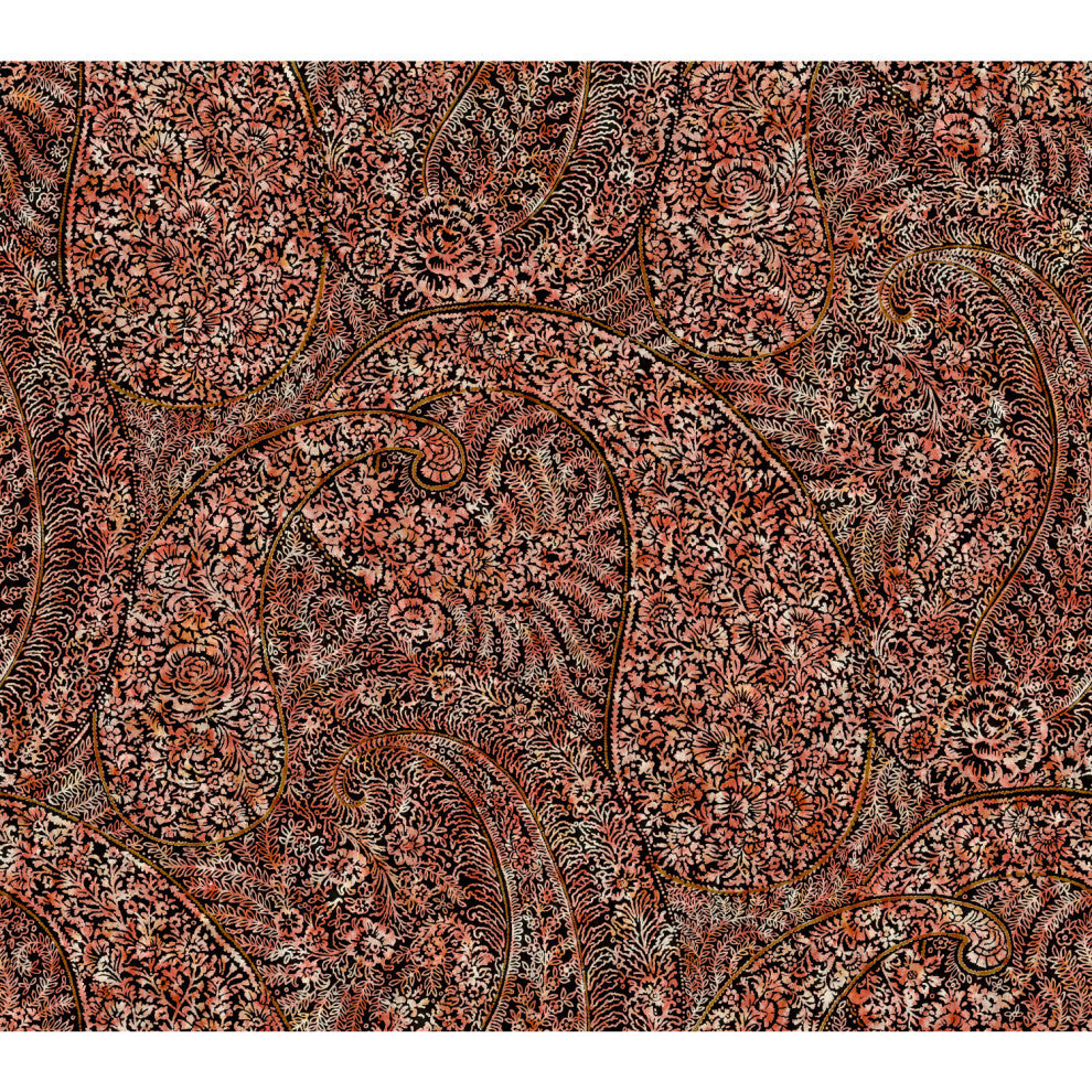 Kashmir Dreams Paisley Wallpaper, Red