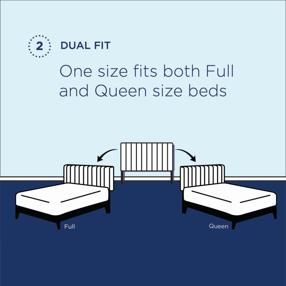 Noelle Performance Velvet Full/Queen Headboard MOD-6277-CHA