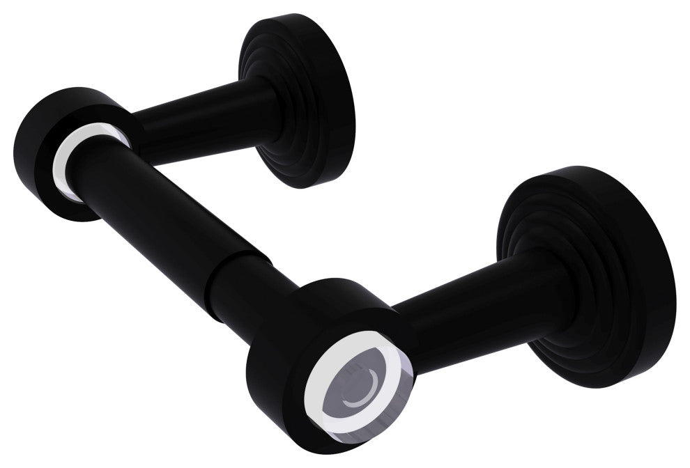 Pacific Beach Two Post Toilet Tissue Holder, Matte Black