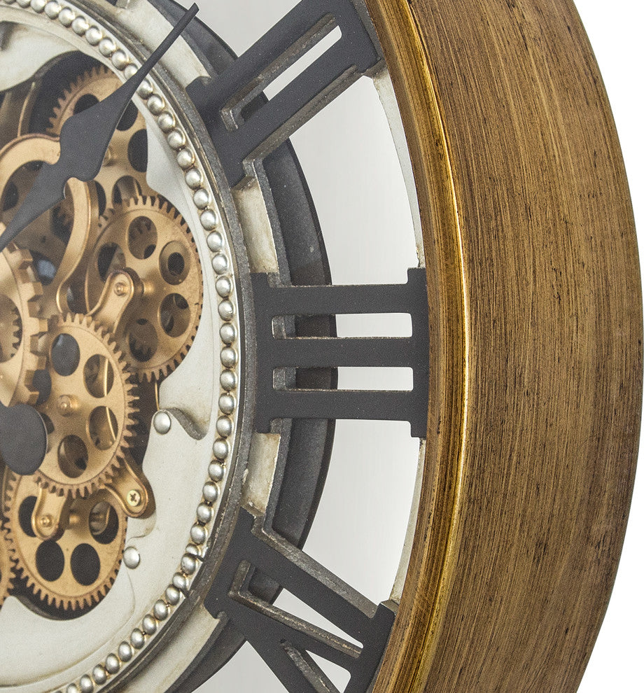 Gold Gear Clock