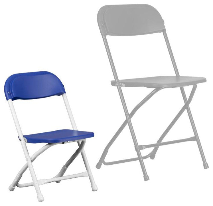 2 Pack Kids Plastic Folding Chair, Blue