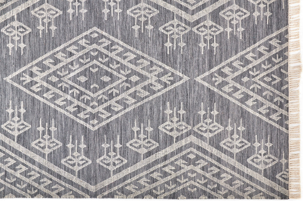 Weave & Wander Bray Navy/Ivory Rug, 9'x12'
