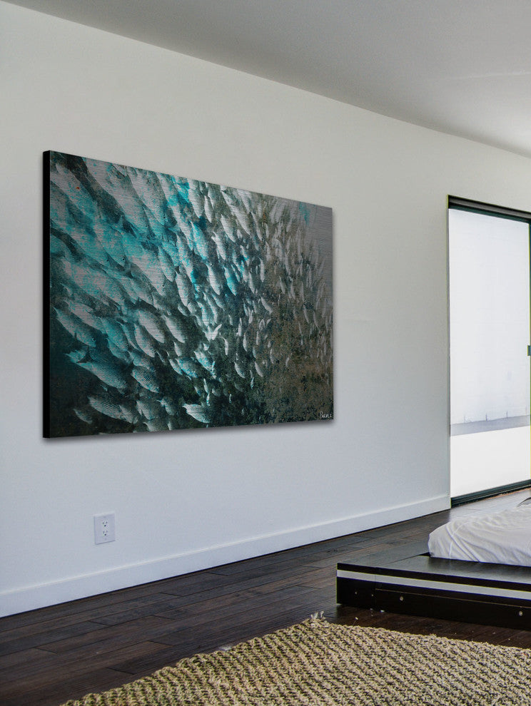 "School" Print on Brushed Aluminum, 60"x40"