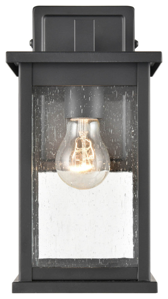 1 Light 5.75 in. Powder Coat Black Outdoor
