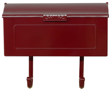 Mid Modern Nash Horizontal Mailbox, Wine