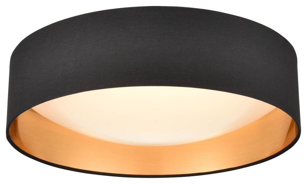Millennium Lighting Rosata Collection 1-LIght 16" Burnished Gold Flushmount