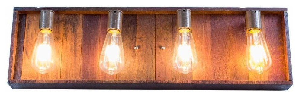 Wine Barrel Wall Vanity Light - Aquila - Made from retired CA wine barrels