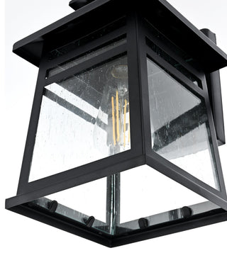 Home Living 7" Outdoor Wall Sconce, Black