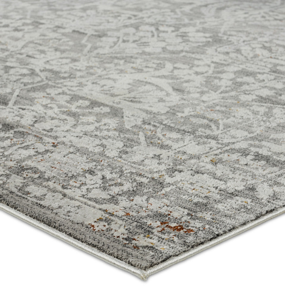 Jaipur Living Elvira Floral Gray/ Cream Area Rug 9'10"X12'