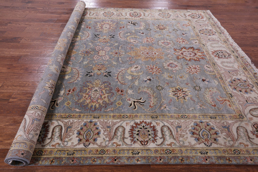 8' 0" X 10' 3" Persian Tabriz Handmade Wool Rug Q9018